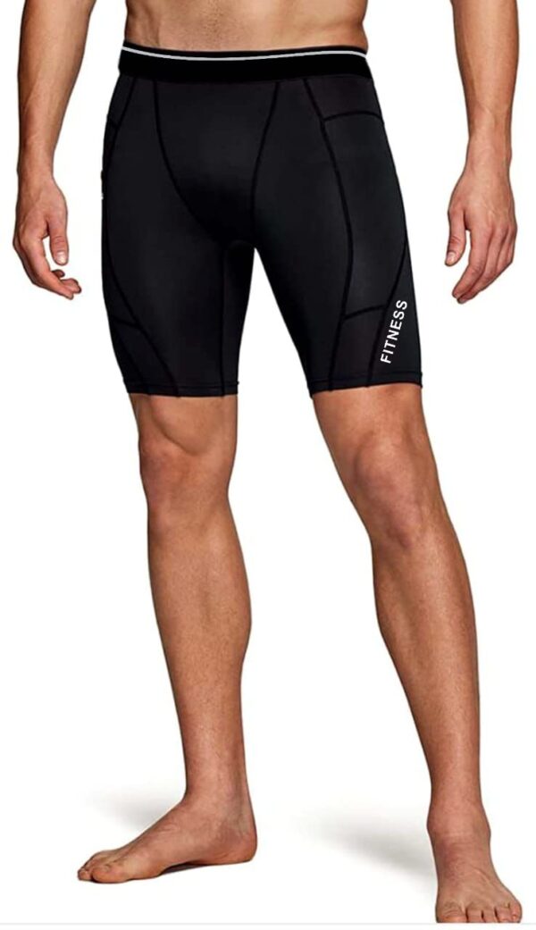 JUST RIDER Mens Compression Shorts with Cup Pocket and…