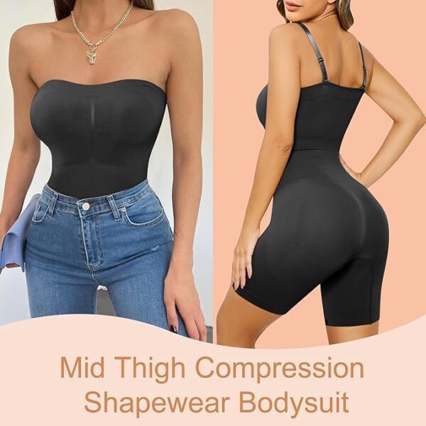 MAP DEAL Strapless Shapewear Bodysuit for Women | Tummy…