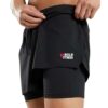 BOLD FITNESS 2 in 1 Active Dual Shorts with Inner Tights…
