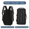 LATIQ MART 3-in-1 Sports Duffel Backpack Gym Bag for Men…