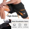 BOLD FITNESS 2 in 1 Active Dual Shorts with Inner Tights…
