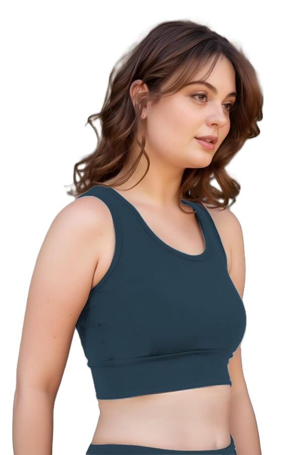 BLUEFICUS Premium Seamless Non-Padded Slip On Sports Bra…