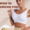 Fshway Seamless Comfort: Padded Slip-On Sports Bra for…