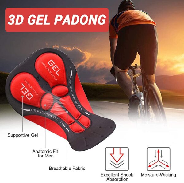 PROBEROS Men’s Cycling Shorts 3D Padded Cycling Pants…
