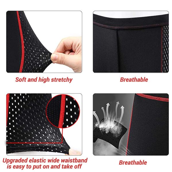 PROBEROS Men’s Cycling Shorts 3D Padded Cycling Pants…