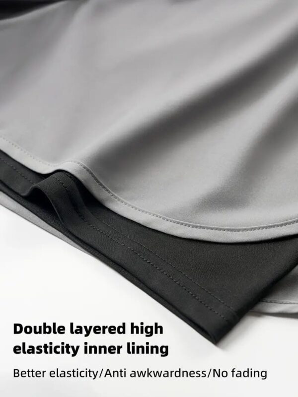 THIRD QUADRANT 2-in-1 Running or Gym Lycra Shorts for…