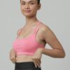 CHARM N CHERISH Girls Sports Bra Solid Color Cotton…