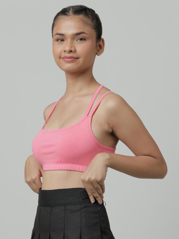CHARM N CHERISH Girls Sports Bra Solid Color Cotton…