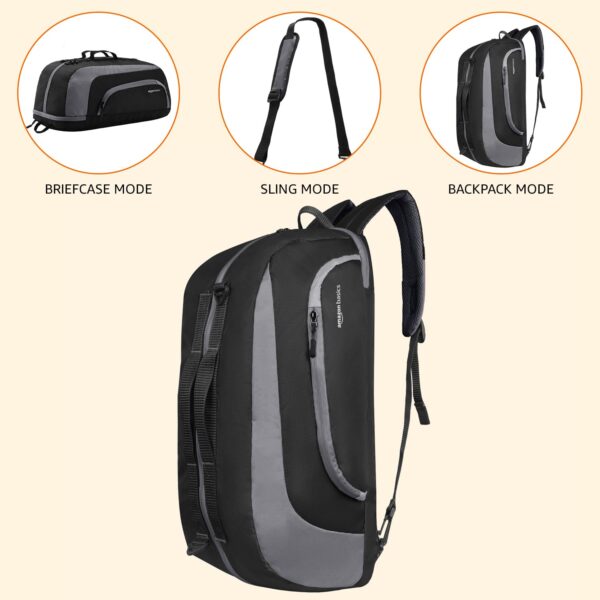 Amazon Basics Polyester Gym Duffle Bag with Shoe…