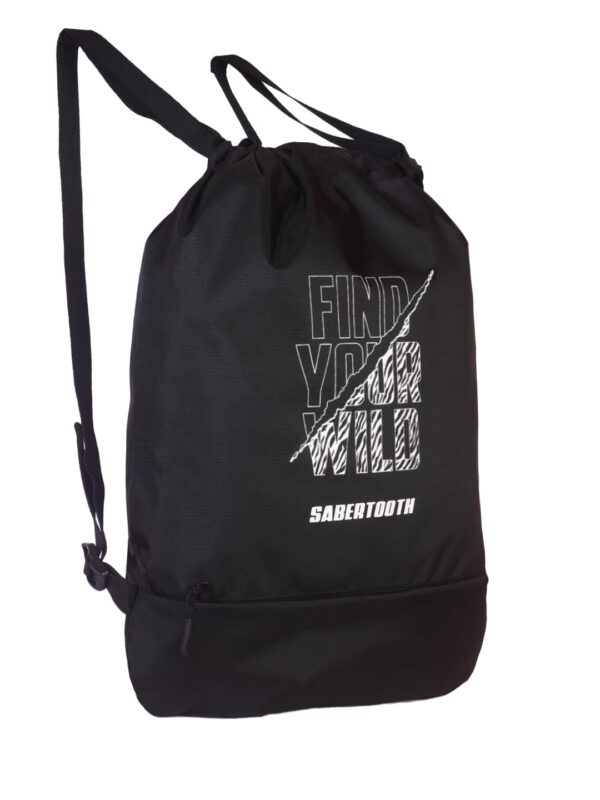 SABERTOOTH Drawstring Daypack Bag Sports Backpack Gym…