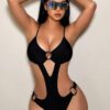 SSoShHub Lingerie for Women Deep V Neck Teddy Lingerie…