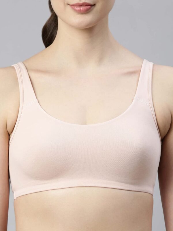 Enamor Low Impact Women’s Cotton Everyday Sports Bra -…