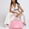 Puma polyester 23 Cms Gym Bag(7572229_Pink_X_Red)