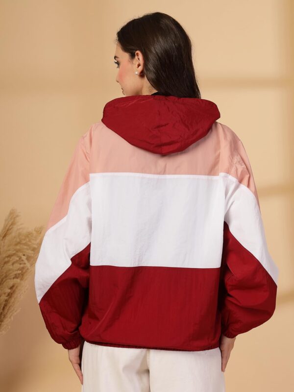 CHKOKKO Womens Stylish Oversized Windcheater Jacket with…