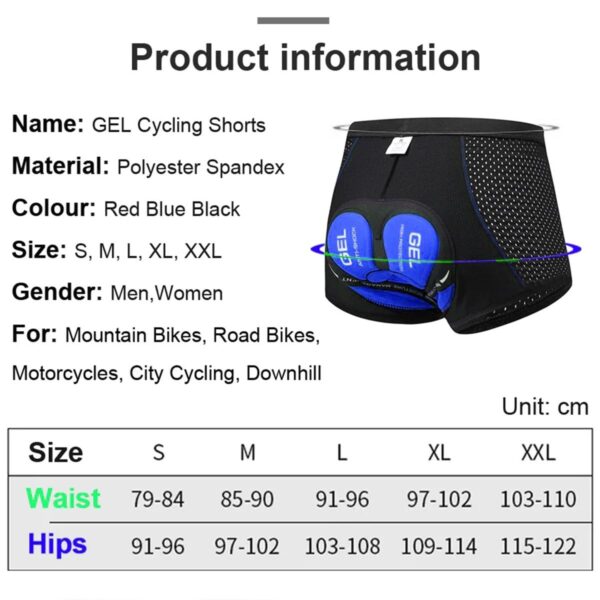 Oligitdi Men’s Cycling Shorts,4D Gel Padded Out-Wearable…
