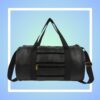 20L Leather Gym Duffle Bag for Men & Women | Adjustable…
