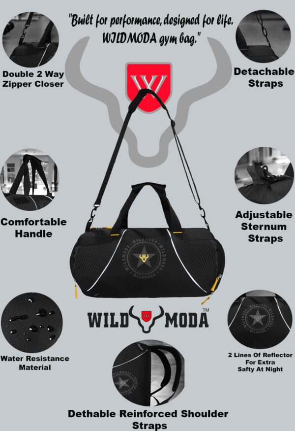 40L Multi-Pockets Sport Travel Duffle Bag  Sleek &…