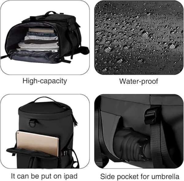 LATIQ MART 3-in-1 Sports Duffel Backpack Gym Bag for Men…