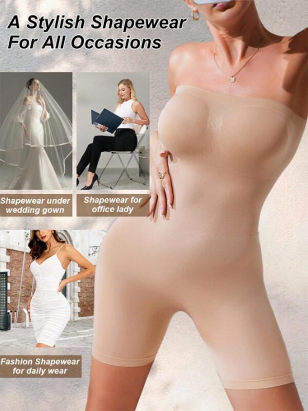 PYOS Seamless Body Shaper Shapewear, Strapless Full Body…