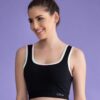 Clovia Women’s Medium Impact Padded Non-Wired Sports Bra…