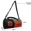 AUXTER Premium Sports Polyester 48 Cms Gym Duflle Bag…