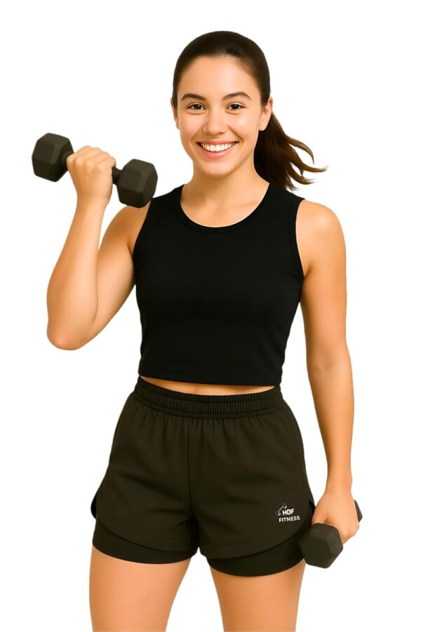HOUSE OF FUSION Sports Shorts for Women Running Gym…