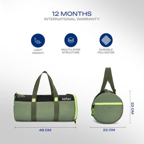 Safari Trainer Duffle Bag with Shoe Compartment, Gym Bag…