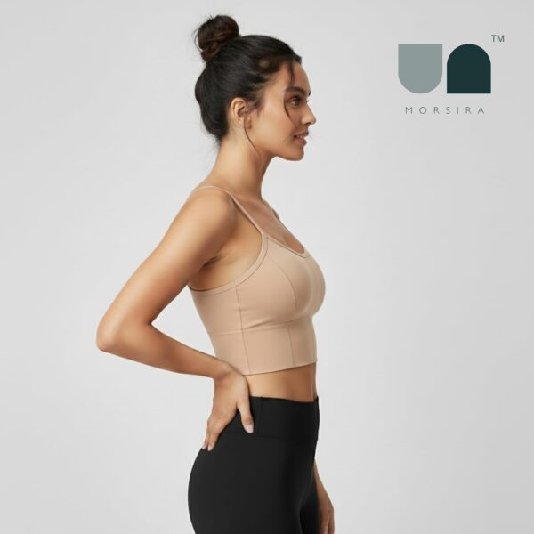 Womens Workout Bra | Stylish Longline Sports Bra with…