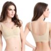 Fashiol Women’s Padded Sports Bra Criss Cross Racerback…