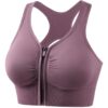 GLAMORAS Nylon Elastane Women Padded Wirefree Front Zip…