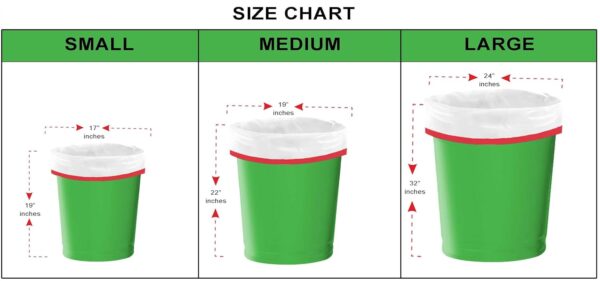 Shalimar Premium Drawstring Garbage Bags (Lavender…