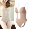 CLUB BOLLYWOOD CBOLLY – Women Backless Bodysuit Deep V…