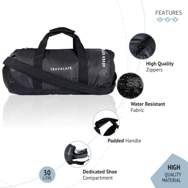 Travalate 30L Gym Bag with Separate Shoe Compartment,…