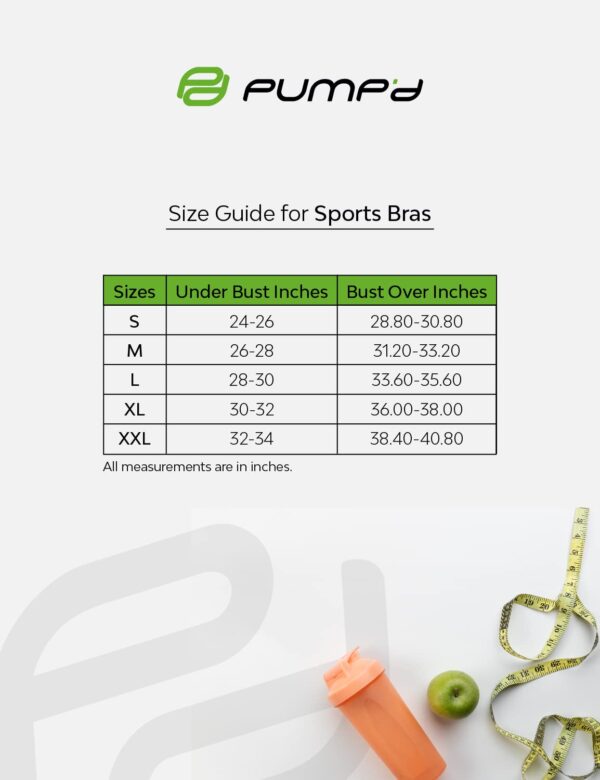 PUMP’D Women’s Synthetic Full-Coverage Racer Back Sports…