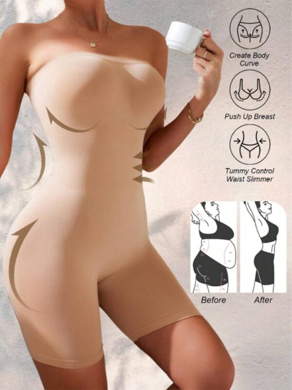 PYOS Seamless Body Shaper Shapewear, Strapless Full Body…