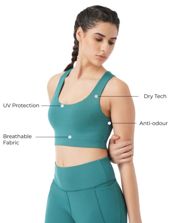 PUMP’D Women’s Synthetic Full-Coverage Racer Back Sports…