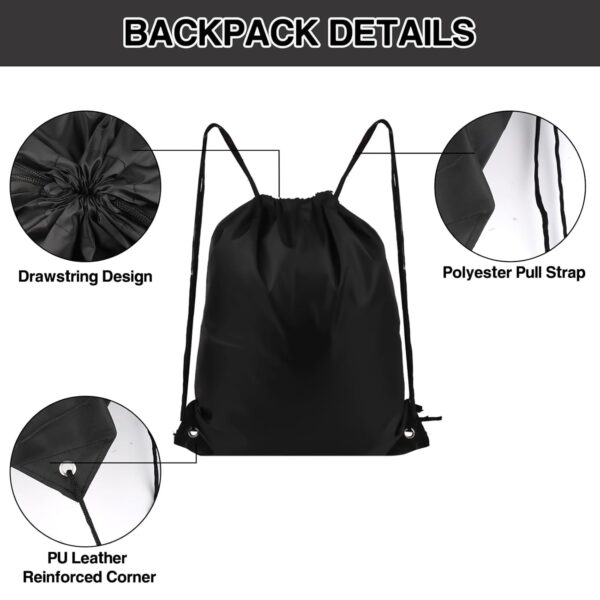 MAKABEE Drawstring Backpack 6Pcs Drawstring Gym Bags…