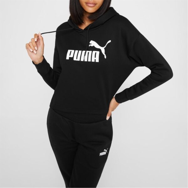 Puma Women’s Essential Cropped Logo Hoodie | Relaxed Fit…