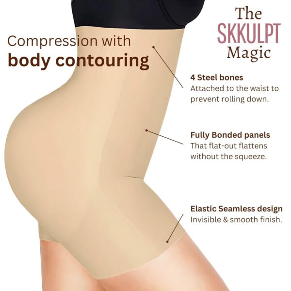 SKKULPT Body Shaper Shorts Shapewear for Women High…