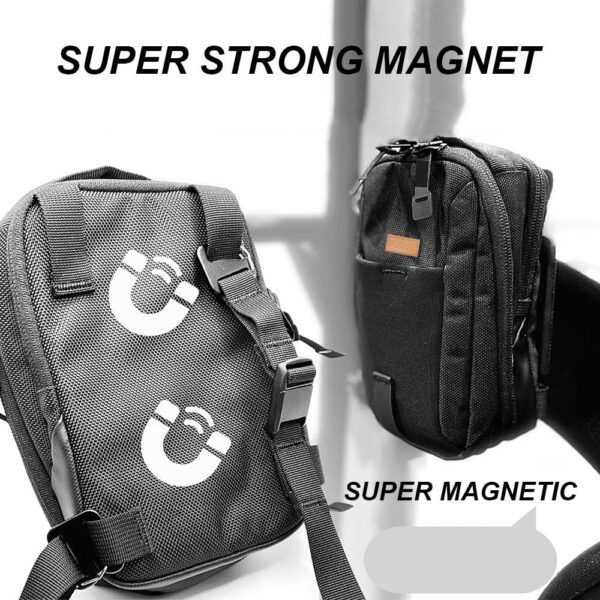 FUOCO Magnetic Gym Bag with Mobile Holder | Unisex…