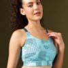 Clovia Women’s Polyester Impact Padded Printed Sports…