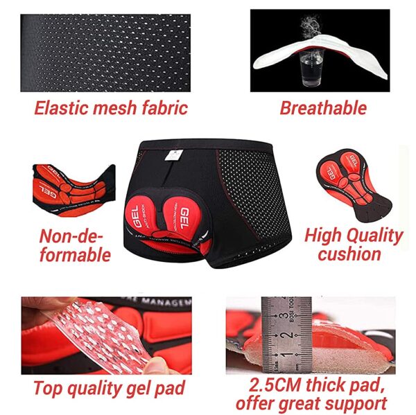 PROBEROS Men’s Cycling Shorts 3D Padded Cycling Pants…