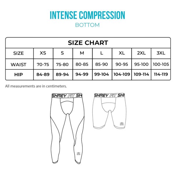 SHREY Intense Compression Short Tights for Mens