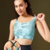 Clovia Women’s Polyester Impact Padded Printed Sports…