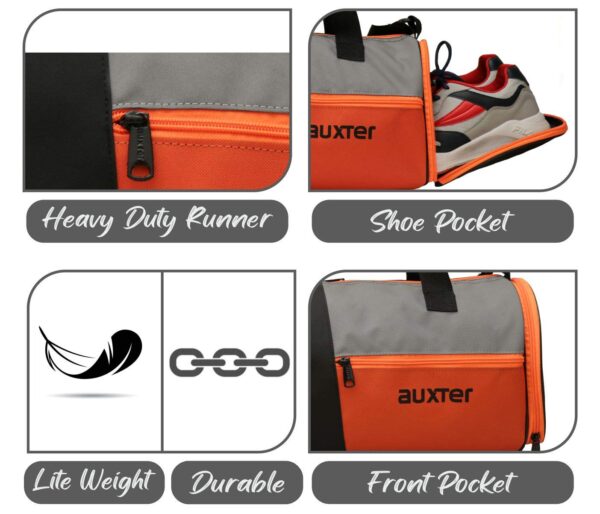AUXTER Premium Sports Polyester 48 Cms Gym Duflle Bag…