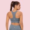 Enamor Wide Straps Seamed T-Back Basic Workout Sports…