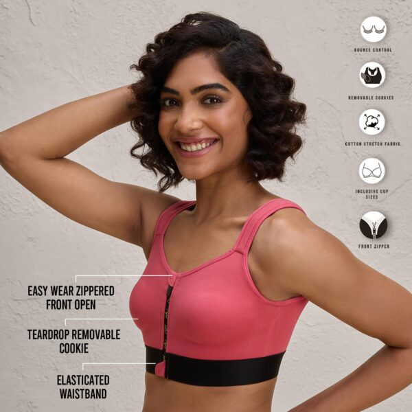 NYKD (NYK907 High Impact Padded Sports Bra with…