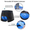 Oligitdi Men’s Cycling Shorts,4D Gel Padded Out-Wearable…