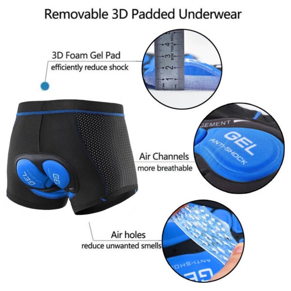 Oligitdi Men’s Cycling Shorts,4D Gel Padded Out-Wearable…