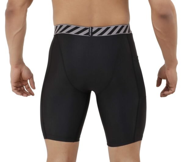 NEVER LOSE Men’s Compression Nylon Shorts Tights, Fit…